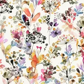 Watercolor floral design by ninola-design