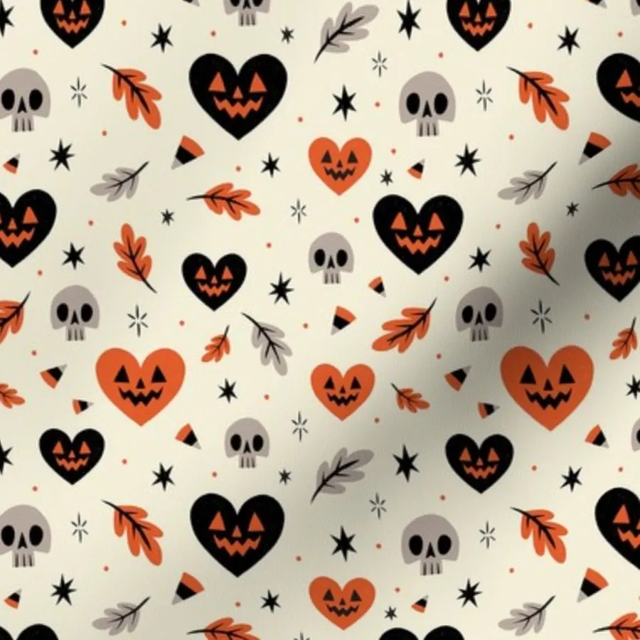 I Heart Halloween Fabric