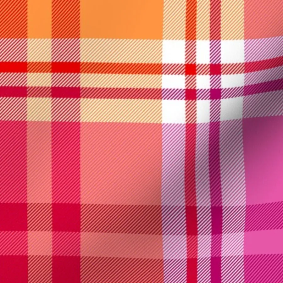 Lesbian Plaid Fabric Fabric