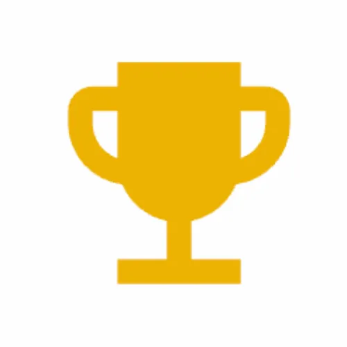 Golden trophy icon